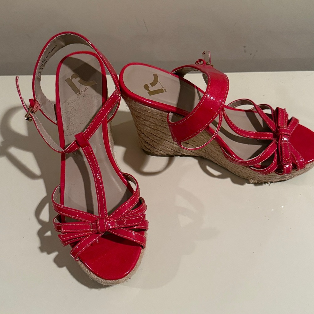 Report Red Espadrille Sandals